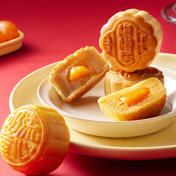 名品集合十大名品月饼双层礼盒10饼10味565g元朗荣华稻香村蛋黄莲蓉枣泥 商品图5