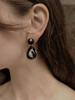 HANYING｜大号 水滴珐琅耳环 [ 黑金HY-WTB-5 / 黑银HY-WTB-6 / 白银HY-WTB-7] 商品缩略图1