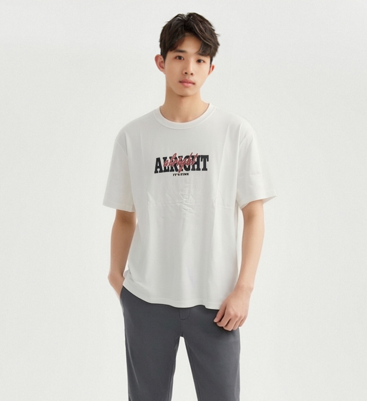 佐丹奴男装26年新款全棉印花T恤衫13096310