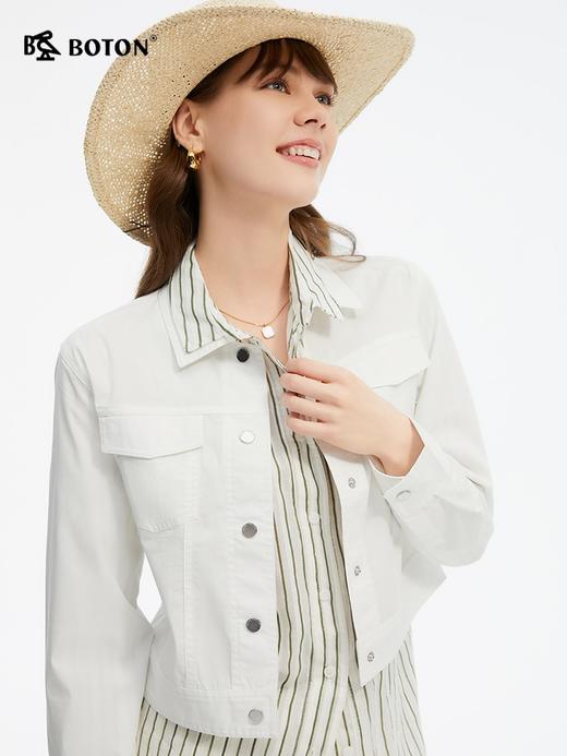 波顿女士春夏季士美式休闲修身显瘦短款夹克LJ936125 商品图2