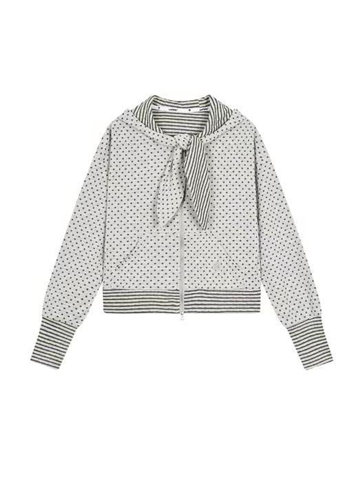 早乙女惠子saotome/STMWY211637/鬼马短款波点卫衣 商品图3