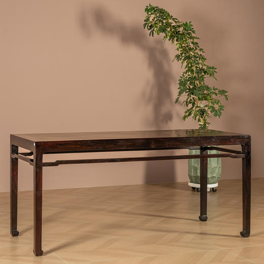 二十世纪	红木罗锅枨马蹄腿四面平画桌 商品图1