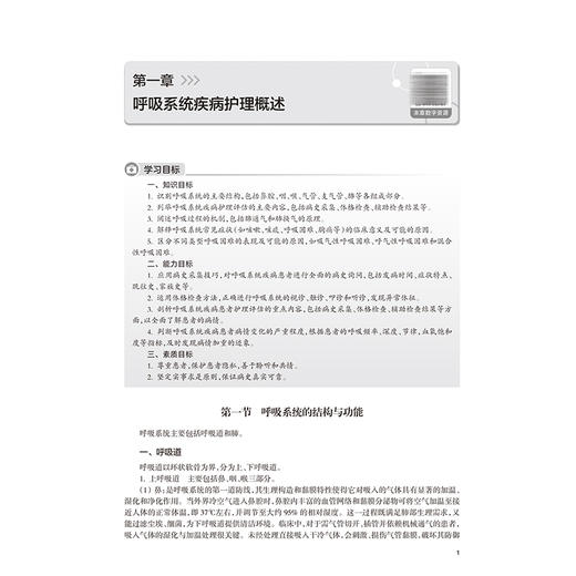 呼吸系统疾病护理 高等学校器官-系统整合教材 侯黎莉 宫玉翠 主编 供护理学专业用 改革创新教材 创新教材 本科 人民卫生出版社 商品图4