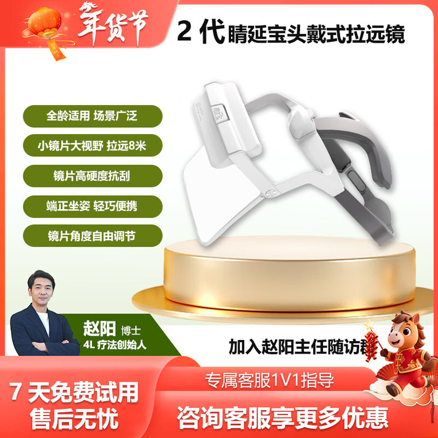 睛延宝新品头戴拉远镜-睛灵