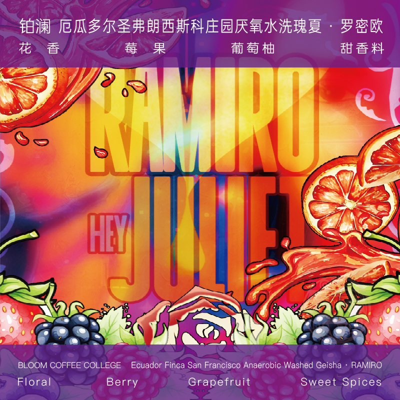 厄瓜多尔水洗瑰夏厌氧浅烘焙手冲咖啡豆