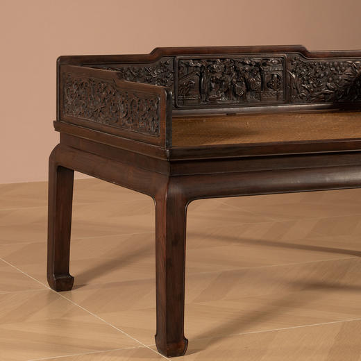 清中期	红木高浮雕人物故事三围屏禅椅 商品图3