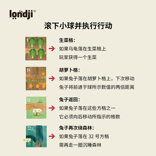 londji 龟兔赛跑 桌游 家庭游戏 策略思考 适合5岁+ 西班牙品牌 FG030U 商品图5