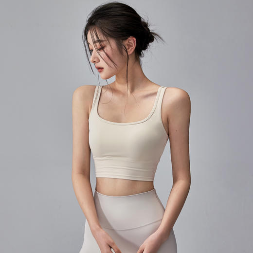 【3~5天发货】跃牌【美度空间】系列 瑜伽背心深U美背运动内衣瑜伽服上衣WX62021 商品图1