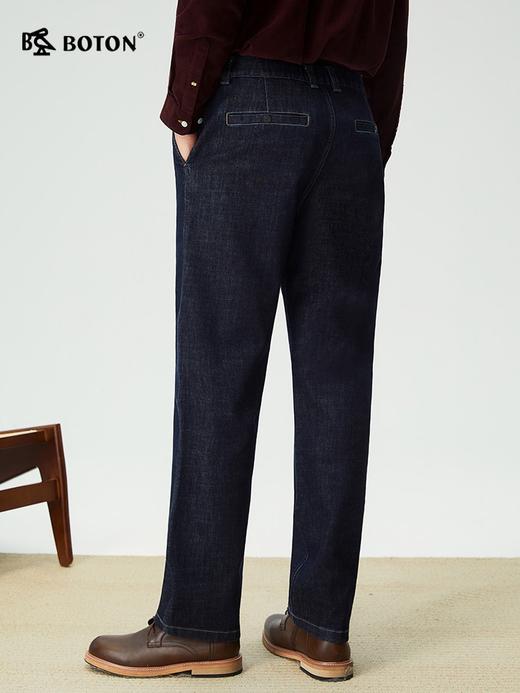 波顿男士牛仔裤宽松窄版阔腿小直筒柔软透气休闲百搭长裤子ME973325 商品图2