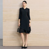 IWY/春季新款黑色连衣裙女收腰显瘦通勤裙高级感职业裙装25Q861 商品缩略图1