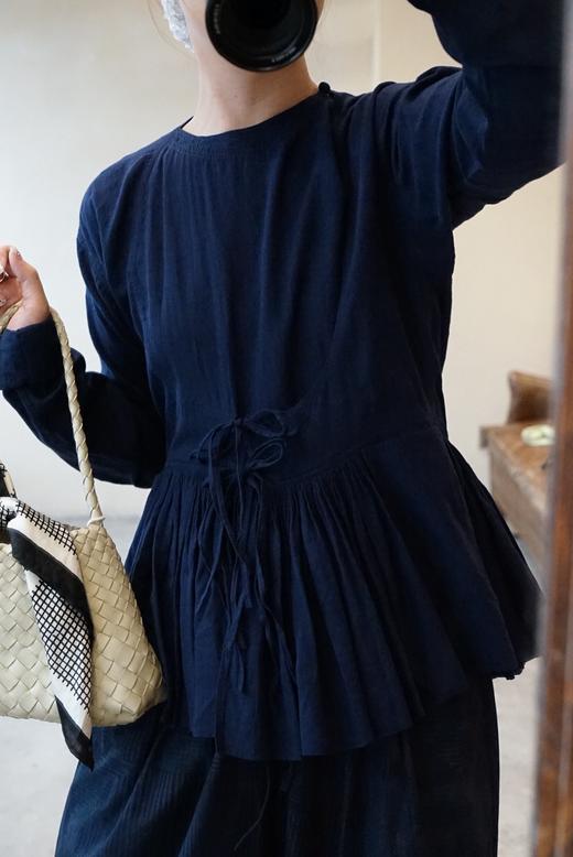 Khadi and Co绑带褶皱细节感衬衣 商品图5