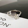 普柏琳AU750白金经典简约四爪款0.39克拉钻石戒指14号（皆取最大值）260126NJS54 商品缩略图2