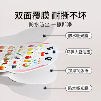 乐乐鱼（leleyu）卡通兔有声挂图儿童玩具幼儿早教认知发声点读识字男女孩生日礼物 /玩具乐器 /益智玩具 /早教/智能玩具 商品图3