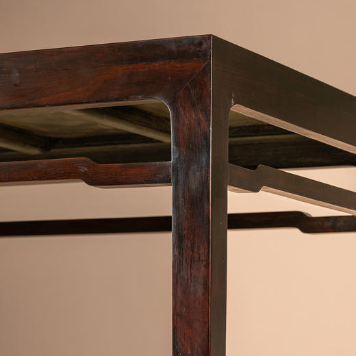 二十世纪	红木罗锅枨马蹄腿四面平画桌 商品图2