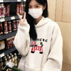 雀说藏青色连帽卫衣外套女秋冬新款美式卡通百搭加绒加厚宽松长袖上衣ALW1-886 商品缩略图2