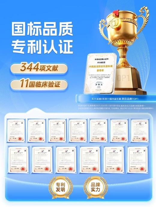 乐力高活性复合益生菌儿童成人肠胃女性肠道益生元乳酸菌调理冻干粉 商品图11