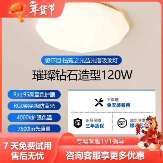 憩尔目·钻冕之光益光谱吸顶灯 商品图0