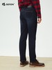 波顿男士秋冬季牛仔裤修身加毛底通勤复古百搭休闲时尚长裤ME978325 商品缩略图2