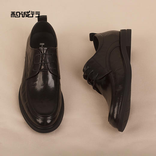 和诚行2026春季新款真皮正装通勤舒适百搭男式商务鞋1370155 商品图1