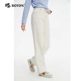 【三防】波顿女士春秋季直筒宽松防油污牛仔裤美式长裤LE367125