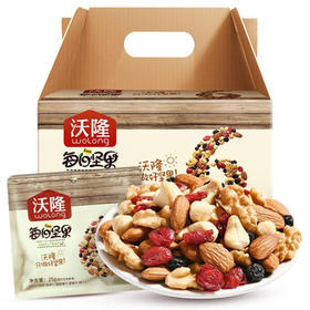 沃隆（woLong）每日坚果750g成人款/A款（25g*30袋）混合坚果礼盒大礼包休闲零食