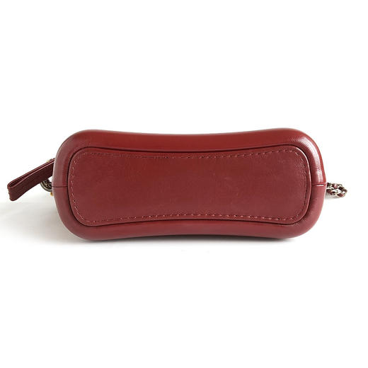 【95新】CHANEL香奈儿Gabrielle系列A91810 Y83702 K0917小号红色毛呢编织流浪包单肩斜挎包女士080226AK15 商品图6