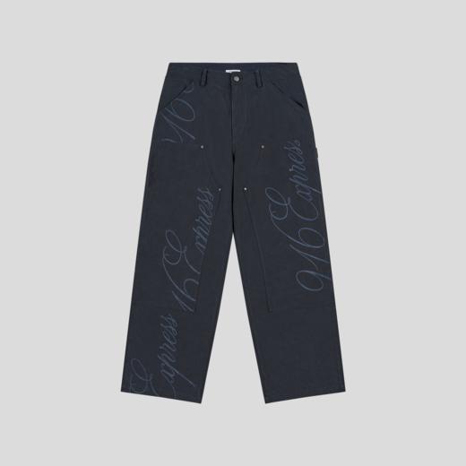 GOODBAI 916 EXPRESS 复古暗纹字母印花宽松工装裤长裤 商品图1