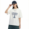 IDEVERRAY喜结连理原创新品高级感设计女生春季出行穿搭短袖白T恤 商品缩略图1