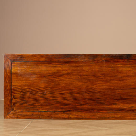 清中期	黄花梨夹头榫如意云纹独板画案 商品图4