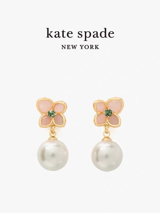 Kate spade蜡笔粉花瓣耳环 商品图2
