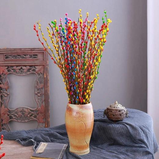 【贺岁银柳】AB级混色银柳20支+新年小挂件3张/份  不少于3个颜色  长约60-70cm 商品图4