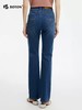波顿女士春夏季小喇叭薄款高腰显瘦弹力牛仔长裤LE358125 商品缩略图2