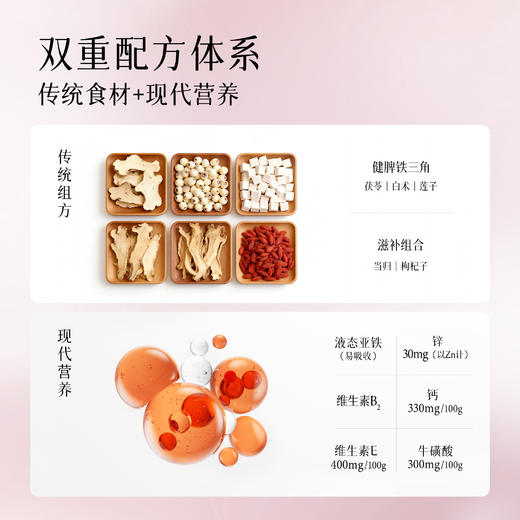 妆食记 希尔春牌血源口服液300ml（10ml*30支）改善营养性贫血 商品图1