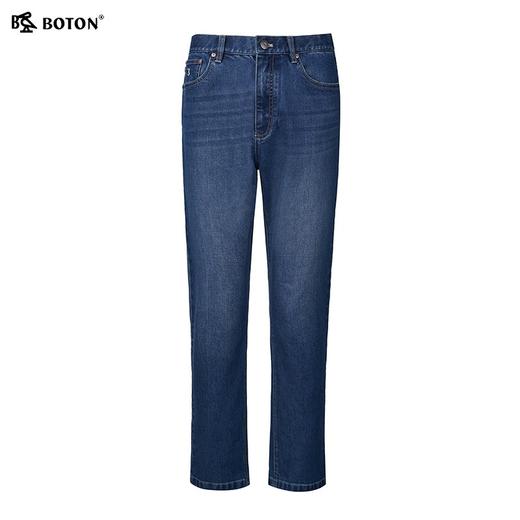 波顿男士春夏季牛仔裤小直筒棉弹力舒适怀旧洗水高端美式长裤子ME966125 商品图5
