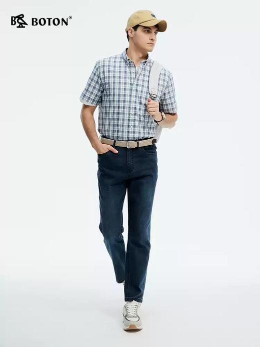 【吸湿排汗】波顿男士春夏季牛仔裤微弹修身小直筒长裤ME959125 商品图1