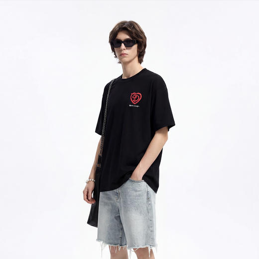 IDEVERRAY情人节送礼T恤礼盒新品圆领短袖宽松男女同款不挑人T恤 商品图1