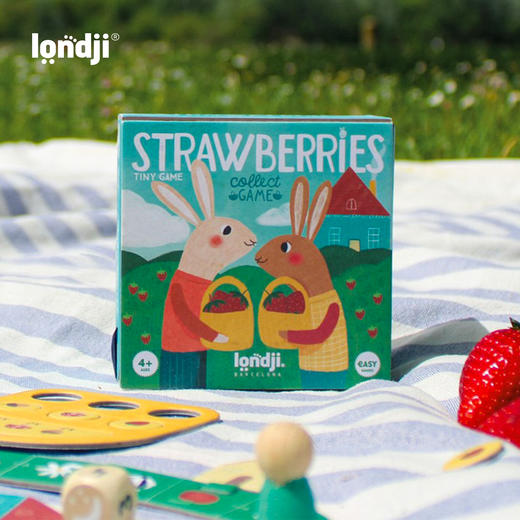 londji 草莓大作战 小小桌游 收集任务 适合4岁+ 西班牙品牌 TG001U 商品图6