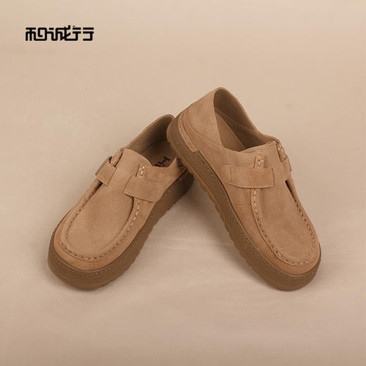 和诚行2026春季新款一脚蹬外穿百搭时尚休闲真皮男式休闲鞋0551278 商品图2