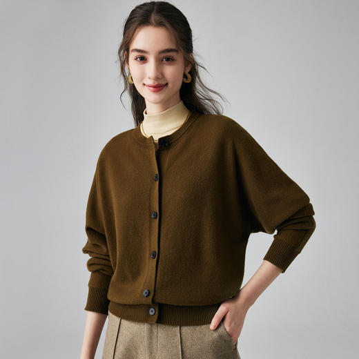 PALUOPO/PL圆领女开衫ET2F8157R/约重340g帕罗 商品图5