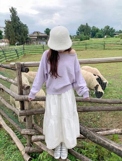 <曾小咸推荐>2.14现货秒杀 ！微信超特价！韩系露肩斜肩针织衫 日常209.99 立减120 秒杀89.99！！ 商品图5