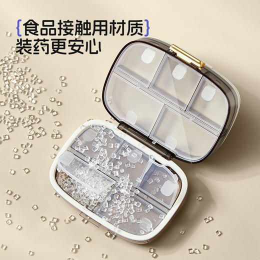 【迷你便携❗️随身小药盒】分格分类药丸不串味，防潮防水，全方位密封，旅行携带塑料迷你小药盒药品饰品盒收纳盒随身携带L-d 商品图3