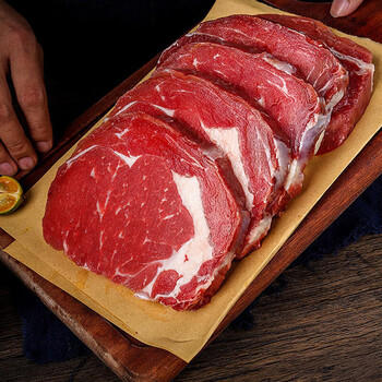 恒都 国产原切谷饲牛排礼盒  战斧西冷眼肉里脊牛排 牛韵嘉福1950g 商品图5