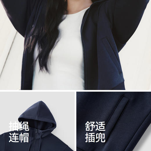 【爆品主推】森马外套女春季弯刀袖灯笼袖连帽2026新款小个子时尚显瘦简约夹克 商品图3