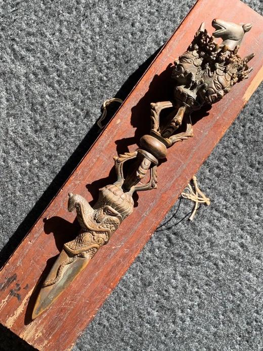 藏传青铜马头金刚橛法器，顺丰包邮 商品图2