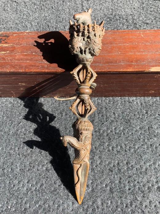 藏传青铜马头金刚橛法器，顺丰包邮 商品图11