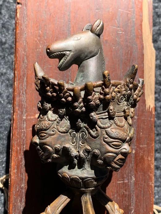 藏传青铜马头金刚橛法器，顺丰包邮 商品图0