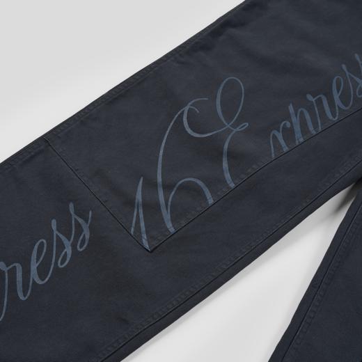 GOODBAI 916 EXPRESS 复古暗纹字母印花宽松工装裤长裤 商品图4