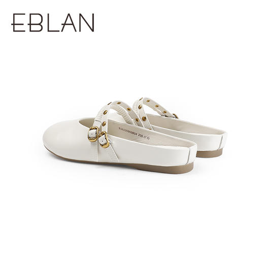 【上新】伊伴2026夏季设计感双条带芒果头平底穆勒拖B26235905 商品图3