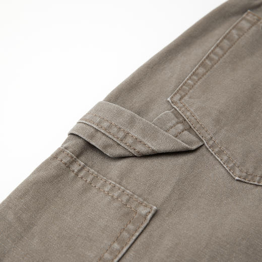 ROMI STUDIO“酷飒恣意”全棉珠帆布酵洗量感工装长裤 RWCAXA5468 商品图4