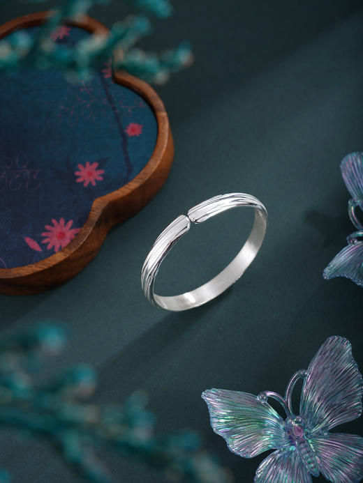 子佩集S999手工银【月汐织情】手镯【55031102】原创设计 商品图3